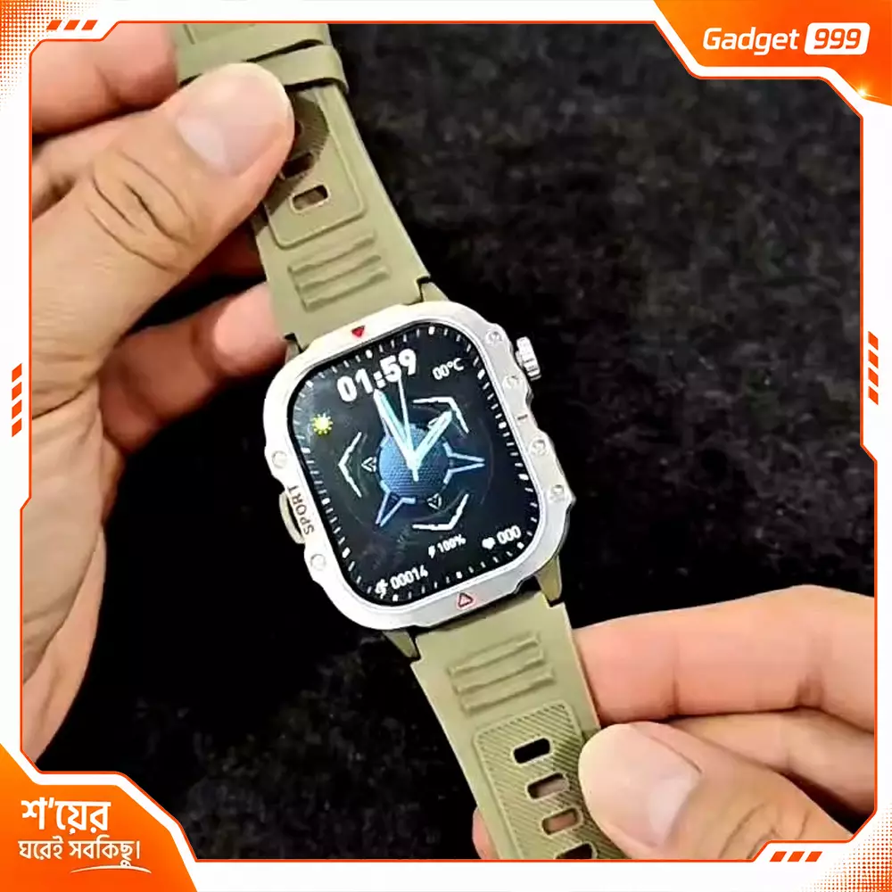 অবিশ্বাস্য দামে H11 Sports Smart Watch Bluetooth Call Touch Display Rugged Style