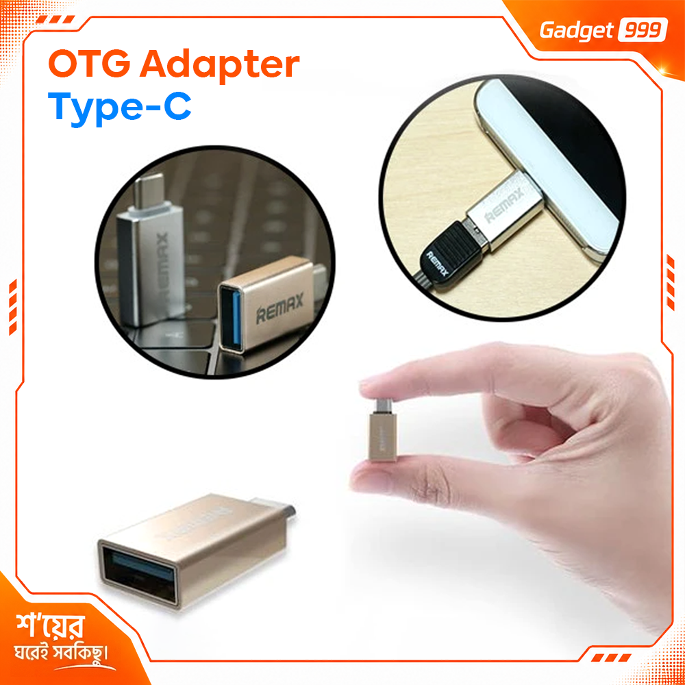 Remax Type-C to USB OTG Converter Metal Body 1Pc