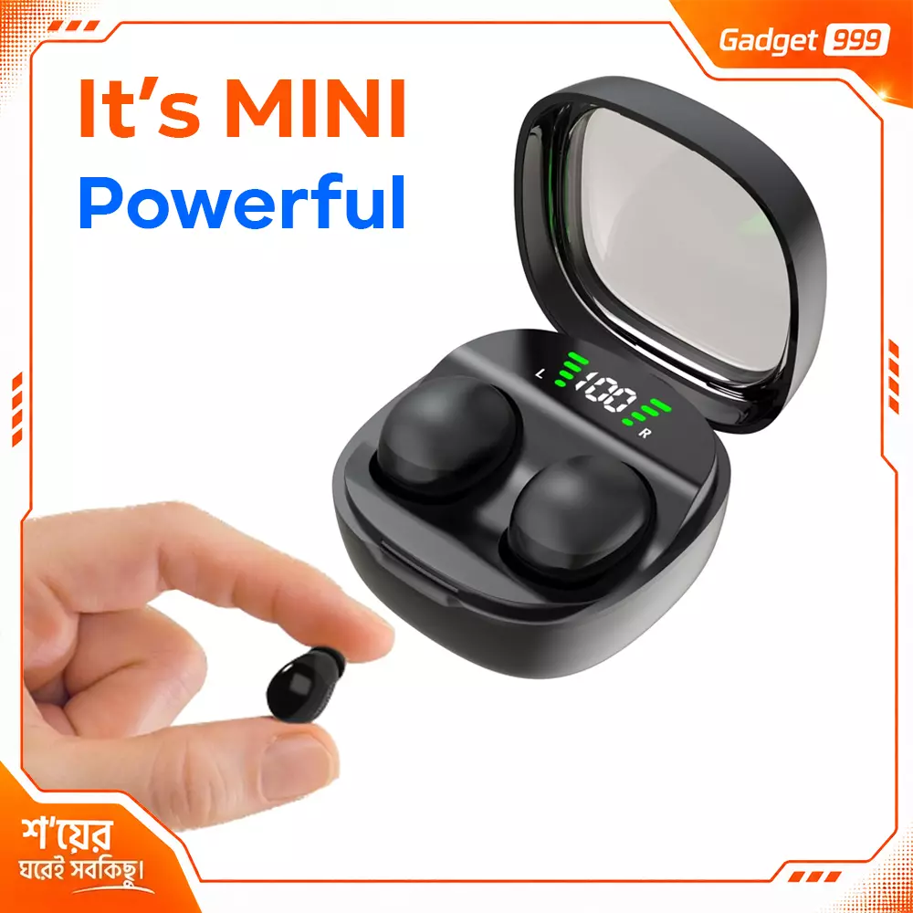 Y19 Mini TWS Wireless Earbuds Digital Battery Display ঘুমানোর সময় ব্যবহার করা যায়