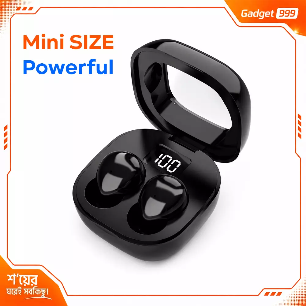 Y19 Mini TWS Wireless Earbuds Digital Battery Display ঘুমানোর সময় ব্যবহার করা যায়