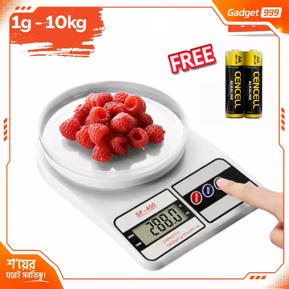 Digital Kitchen Scale 10kg SF-400 – LCD Display
